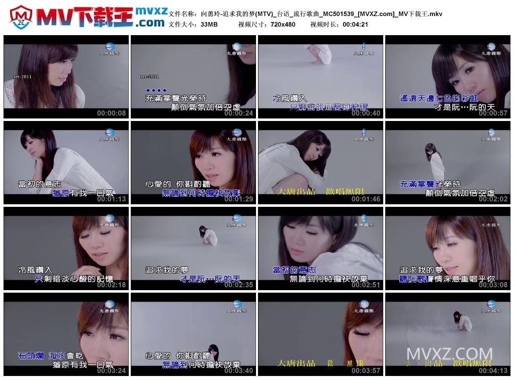 向蕙玲-追求我的梦(MTV)_台语_流行歌曲_MC501539